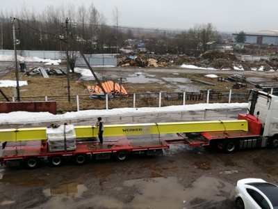 Однобалочный опорный  мостовой кран отгружен во Владимирскую область