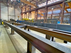 новый стапель для сборки крупногабаритного грузоподъемного оборудования с пролетом до 34 метров и грузоподъемностью до 150 тонн